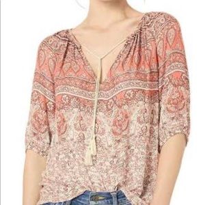 NEW LUCKY Brand Kelly Peasant Blouse